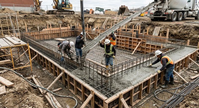 Basement Concrete Installation in Myerstown, PA