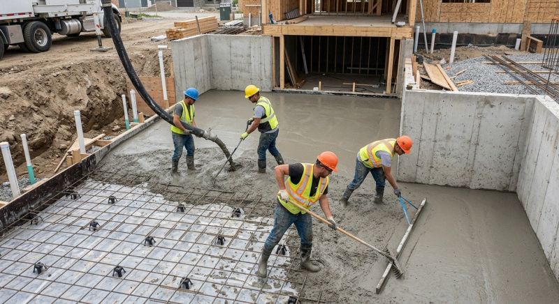 Basement Concrete Installation in Red Lion, PA