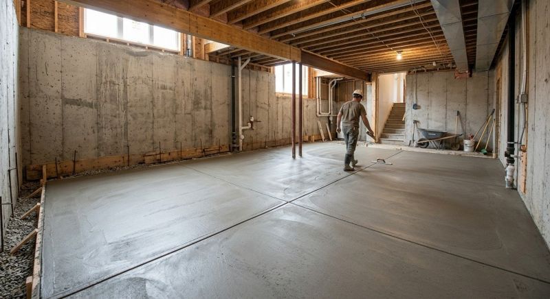 Basement Slab Installation in Lancaster County, PA