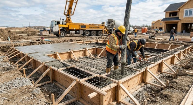 Cement Foundation Installation in Lancaster County, PA