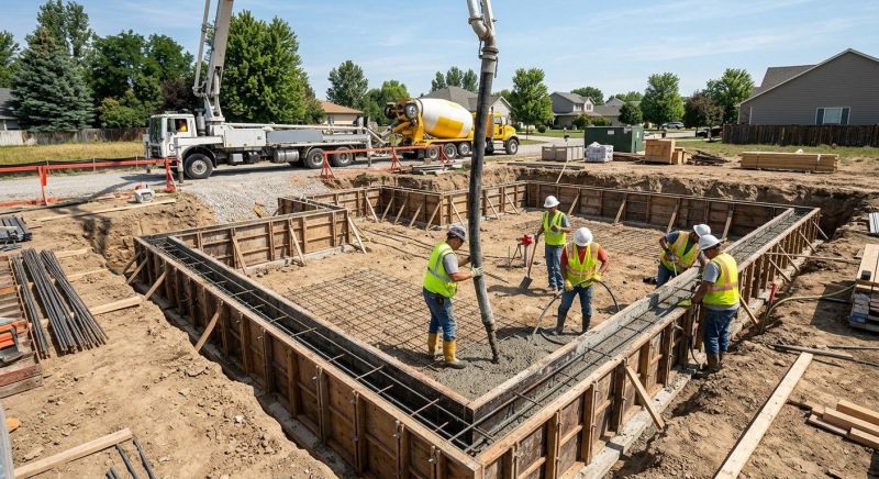 Concrete Foundation Installation in Lancaster, PA