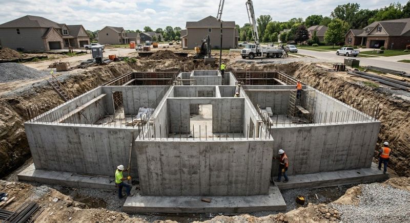 Foundation Construction in Dover, PA