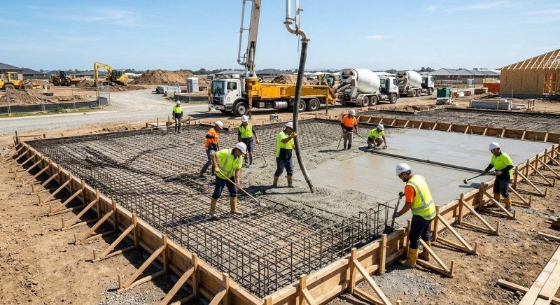 Foundation Slab Construction in Lancaster County, PA