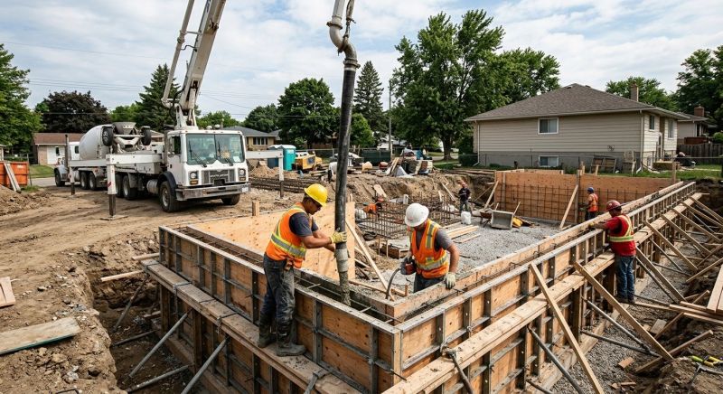 Foundation Wall Pouring in Conestoga, PA