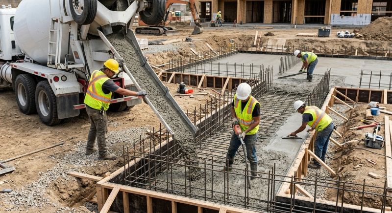 Foundation Wall Pouring in Etters, PA