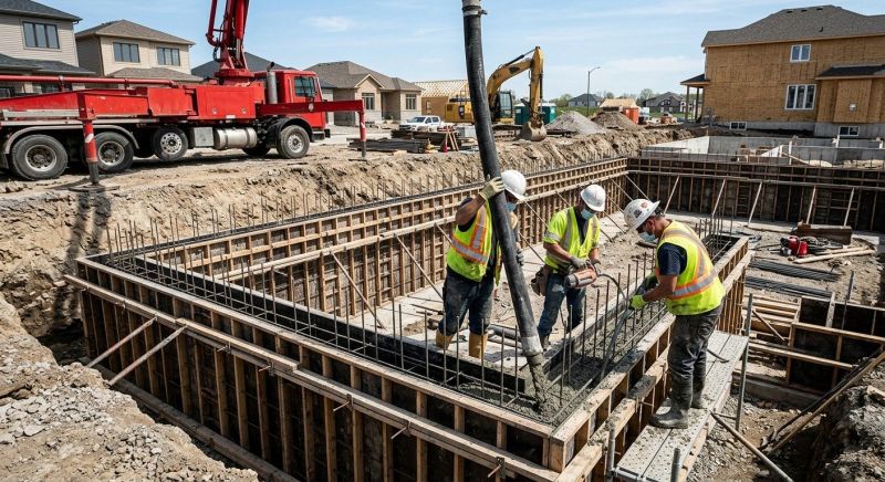 Foundation Wall Pouring in Mount Joy, PA