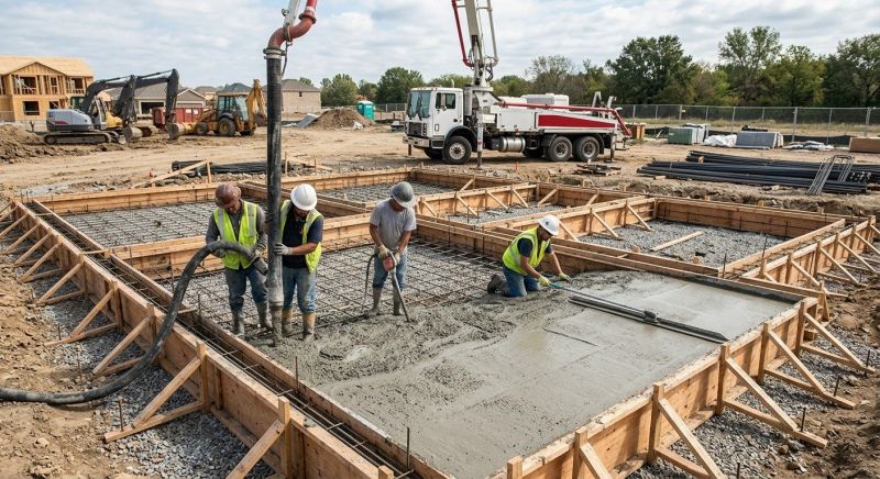 Foundation Wall Pouring in Red Lion, PA