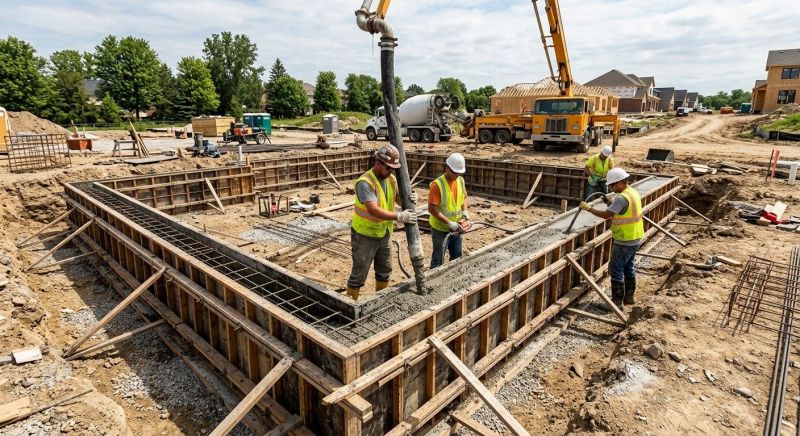 Foundation Wall Pouring in Stewartstown, PA